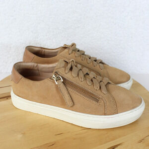 Frankie4 Suede Sneaker Womens 7 Lace Up Zip Comfort Shoe Slip On Walking